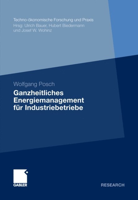 Wolfgang Posch - Ganzheitliches Energiemanagement für Industriebetriebe, E-bok
