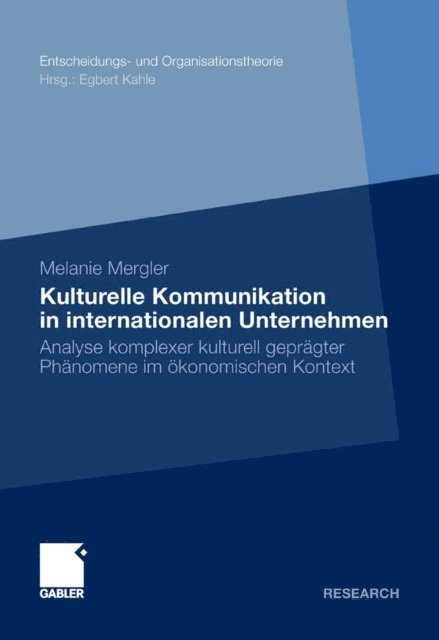 Melanie Mergler - Kulturelle Kommunikation in internationalen Unternehmen, E-bok