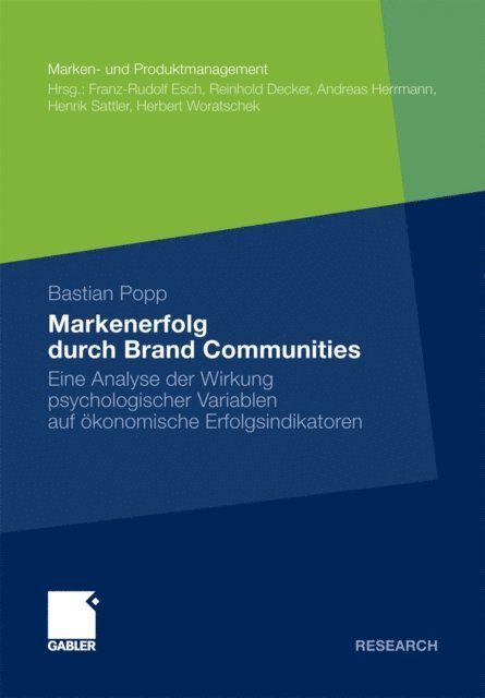 Bastian Popp - Markenerfolg durch Brand Communities, E-bok