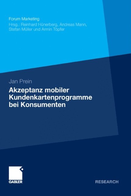 Jan Prein - Akzeptanz mobiler Kundenkartenprogramme bei Konsumenten, E-bok