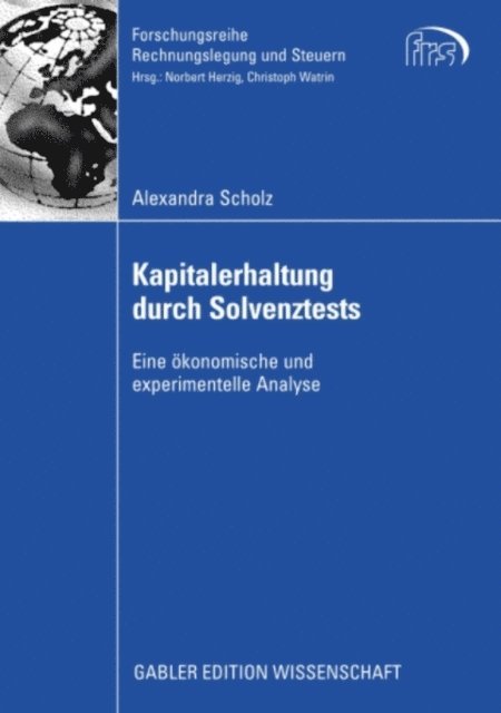 Alexandra Scholz - Kapitalerhaltung durch Solvenztests, E-bok