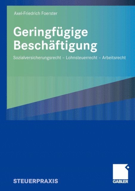 Axel-Friedrich Foerster - Geringfügige Beschäftigung, E-bok