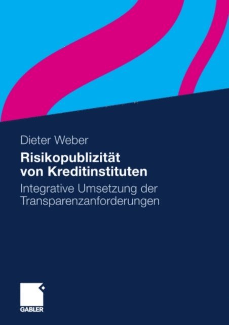 Dieter Weber - Risikopublizität von Kreditinstituten, E-bok