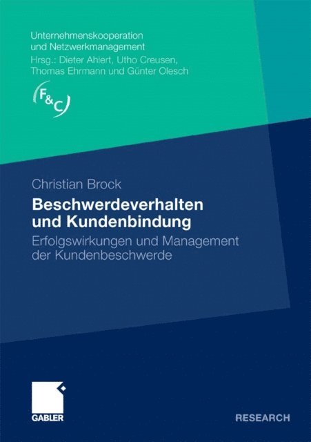 Christian Brock - Beschwerdeverhalten und Kundenbindung, E-bok