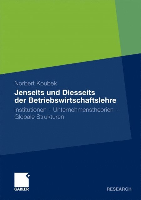Norbert Koubek - Jenseits und Diesseits der Betriebswirtschaftslehre, E-bok