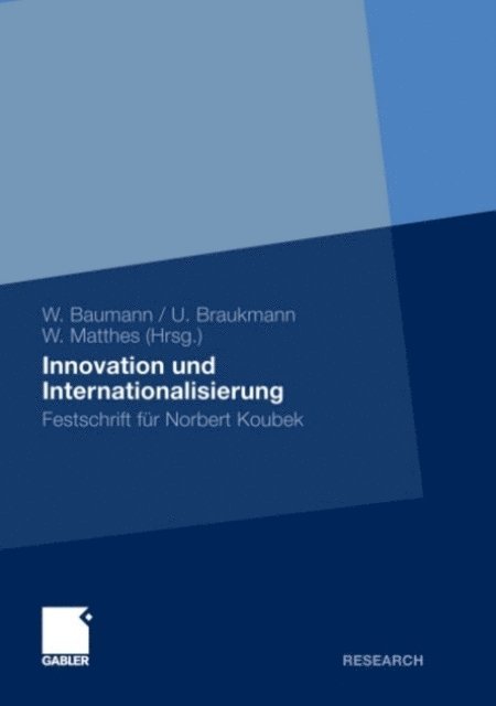 Winfried Matthes, Ulrich Braukmann, Wolfgang Baumann - Innovation und Internationalisierung, E-bok