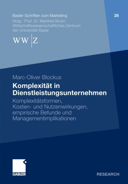 Marc-Oliver Blockus - Komplexität in Dienstleistungsunternehmen, E-bok