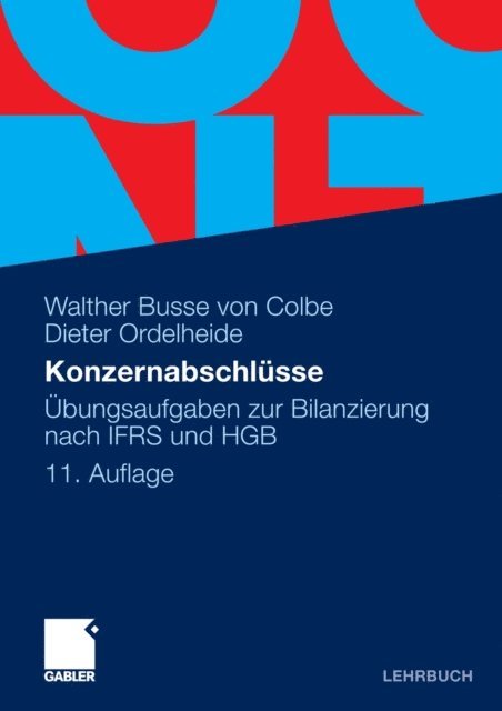 Dieter Ordelheide, Walther Busse von Colbe - Konzernabschlüsse, E-bok