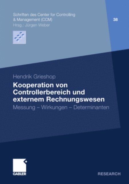 Hendrik Grieshop - Kooperation von Controllerbereich und externem Rechnungswesen, E-bok