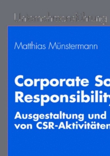Matthias Munstermann - Corporate Social Responsibility, E-bok