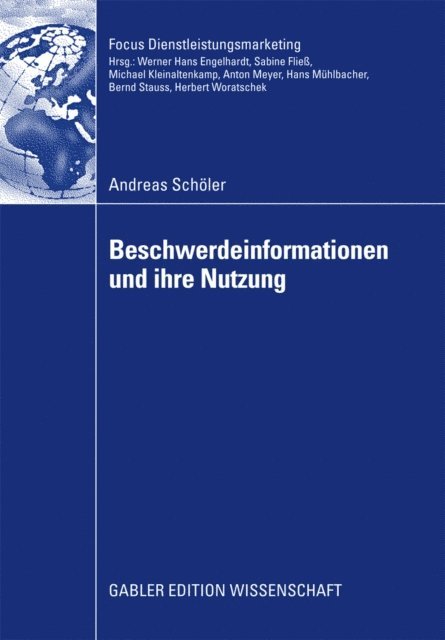 Andreas Scholer - Beschwerdeinformationen und Ihre Nutzung, E-bok