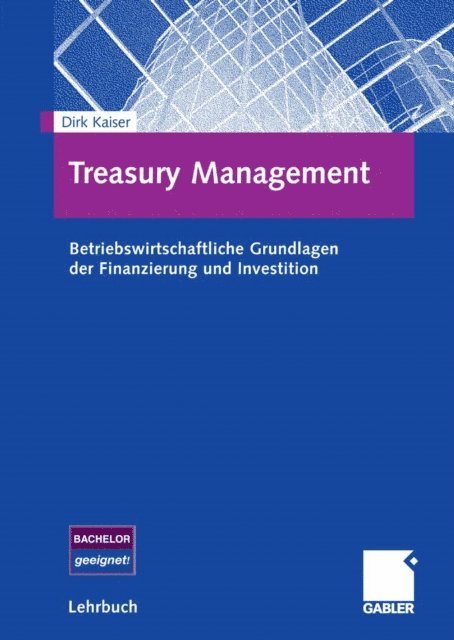 Dirk Kaiser - Treasury Management, E-bok