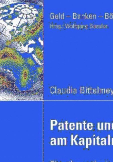 Claudia Bittelmeyer - Patente und Finanzierung am Kapitalmarkt, E-bok