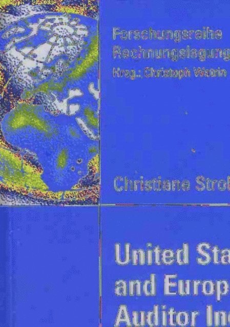 Christiane Strohm - United States and European Union Auditor Independence Regulation, E-bok