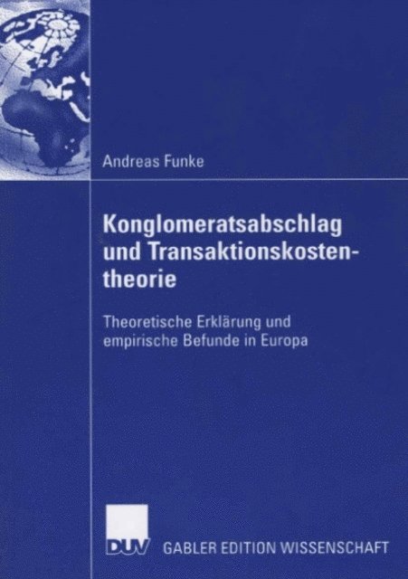 Andreas Funke - Konglomeratsabschlag undTransaktionskostentheorie, E-bok