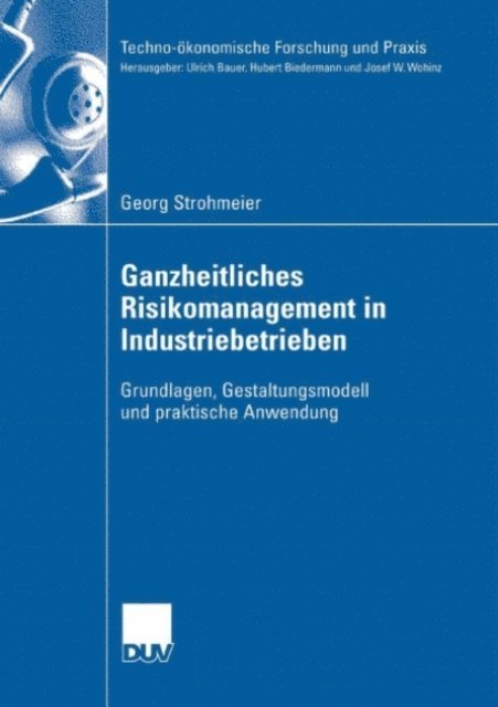Georg Strohmeier - Ganzheitliches Risikomanagement in Industriebetrieben, E-bok