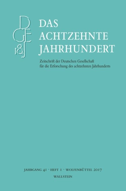 Carsten Zelle - Das achtzehnte Jahrhundert 41/1, E-bok