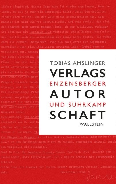 Tobias Amslinger - Verlagsautorschaft, E-bok