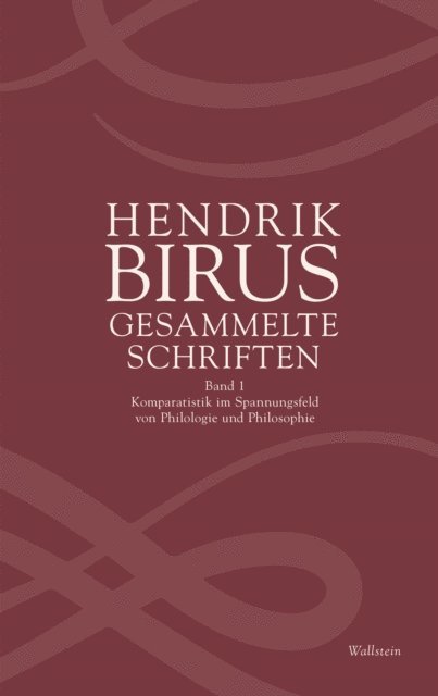 Hendrik Birus - Gesammelte Schriften, E-bok