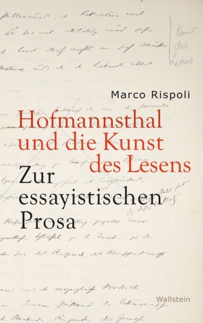Marco Rispoli - Hofmannsthal und die Kunst des Lesens, E-bok
