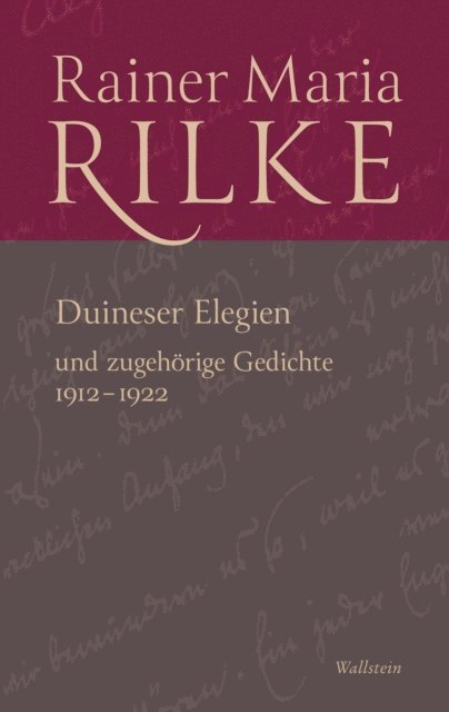 Rainer Maria Rilke, Christoph Konig - Duineser Elegien, E-bok