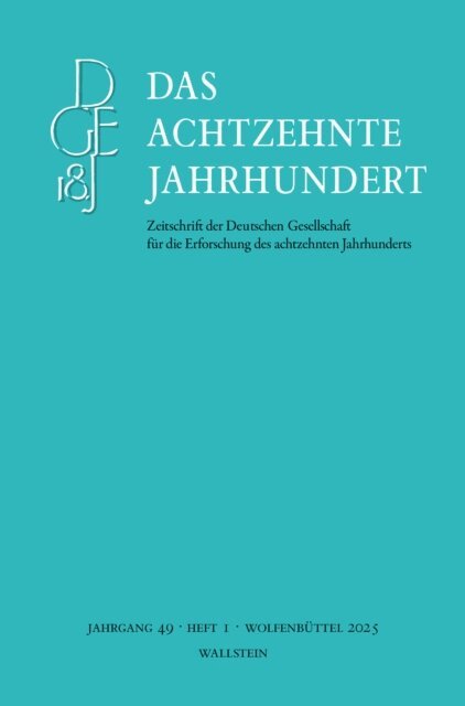 Stefanie Stockhorst - Das achtzehnte Jahrhundert 49/1, E-bok