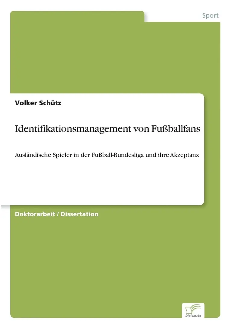 Volker Schütz - Identifikationsmanagement von Fußballfans, Häftad. Tillgänglighet: Lägg i varukorg