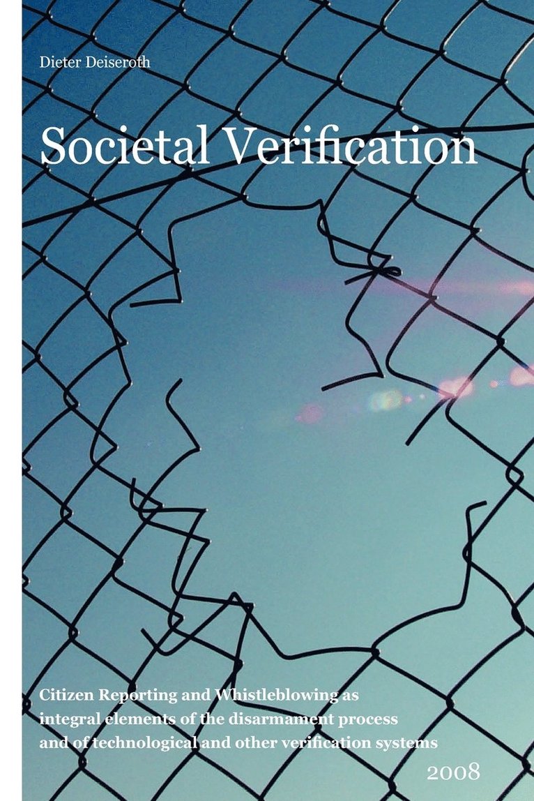 Dieter Deiseroth - Societal Verification, Häftad