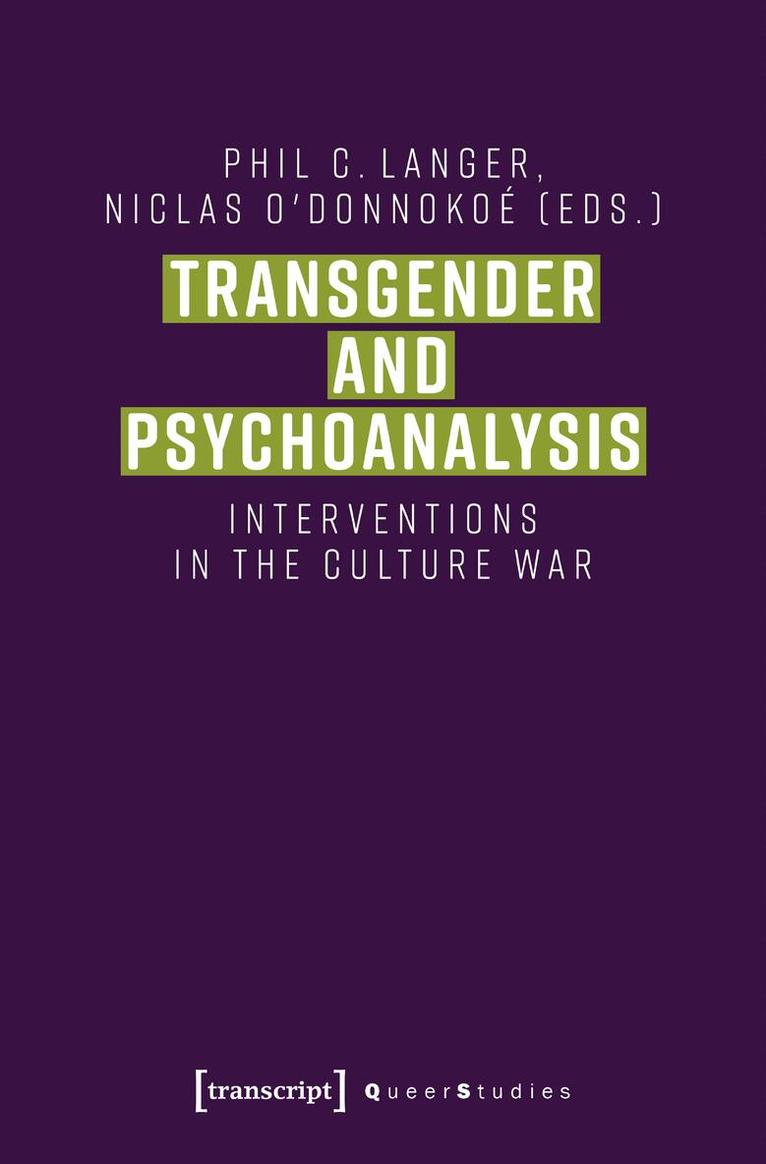Phil C. Langer, Niclas O'Donnokoé - Transgender and Psychoanalysis, Häftad