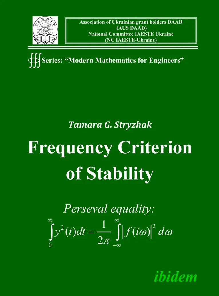 Tamara G Stryzhak - Frequency Criterion of Stability, Häftad. Tillgänglighet: Lägg i varukorg