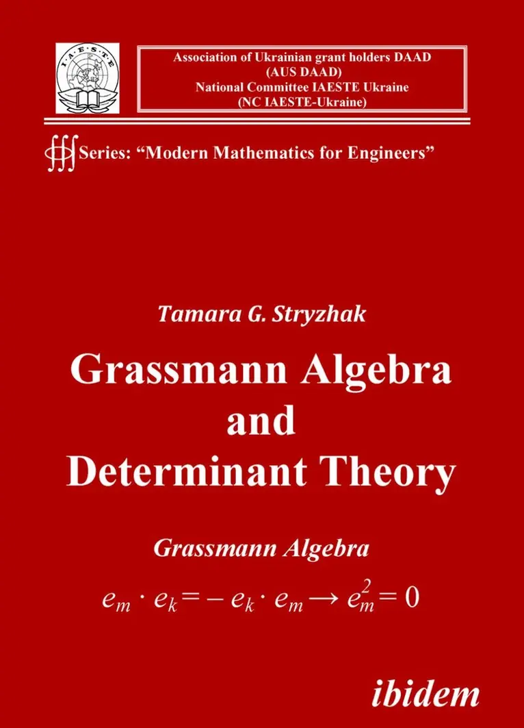 Tamara G Stryzhak - Grassmann Algebra and Determinant Theory, Häftad. Tillgänglighet: Lägg i varukorg