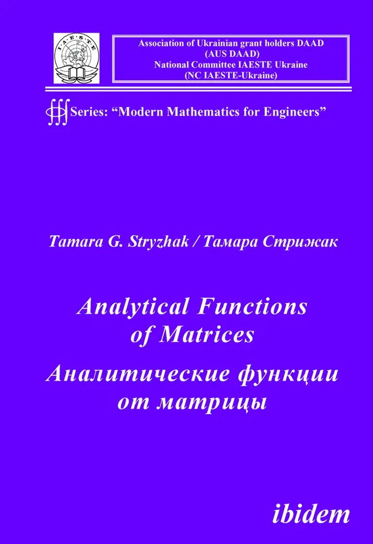 Tamara G Stryzhak - Analytical Functions of Matrices, Häftad. Tillgänglighet: Lägg i varukorg