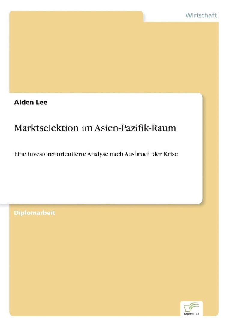 Alden Lee - Marktselektion im Asien-Pazifik-Raum, Häftad