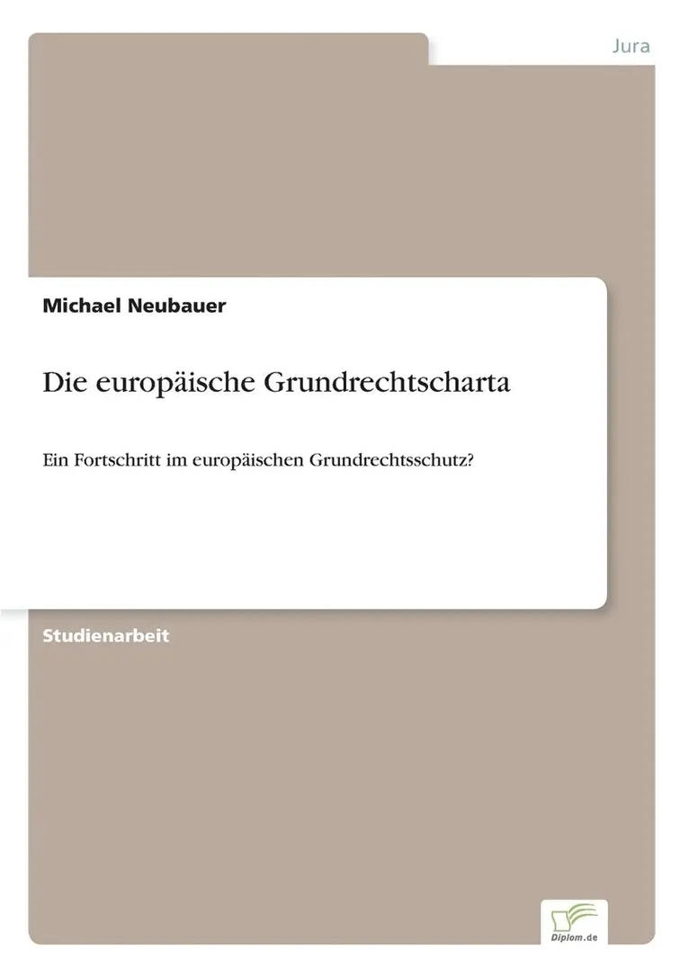 Michael Neubauer - europäische Grundrechtscharta, Häftad. Tillgänglighet: Lägg i varukorg