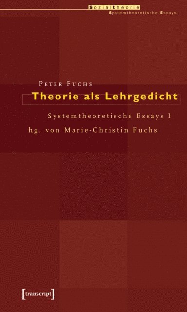 Peter Fuchs - Theorie als Lehrgedicht, E-bok