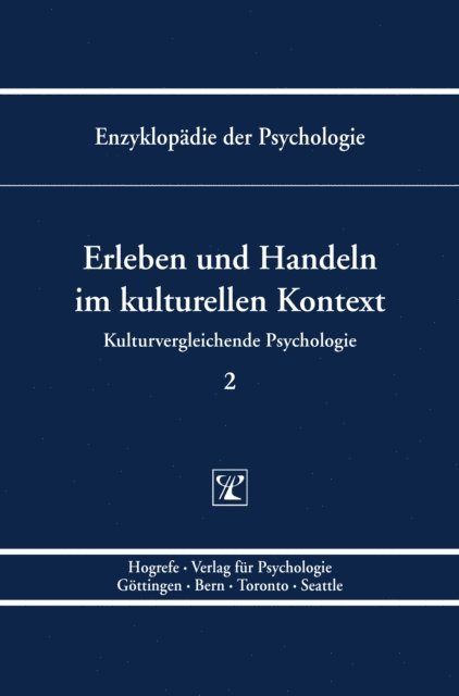 Hans-Joachim Kornadt, Gisela Trommsdorff - Erleben und Handeln im kulturellen Kontext, E-bok