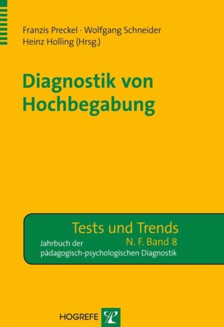 Heinz Holling, Wolfgang Schneider, Franzis Preckel - Diagnostik von Hochbegabung, E-bok
