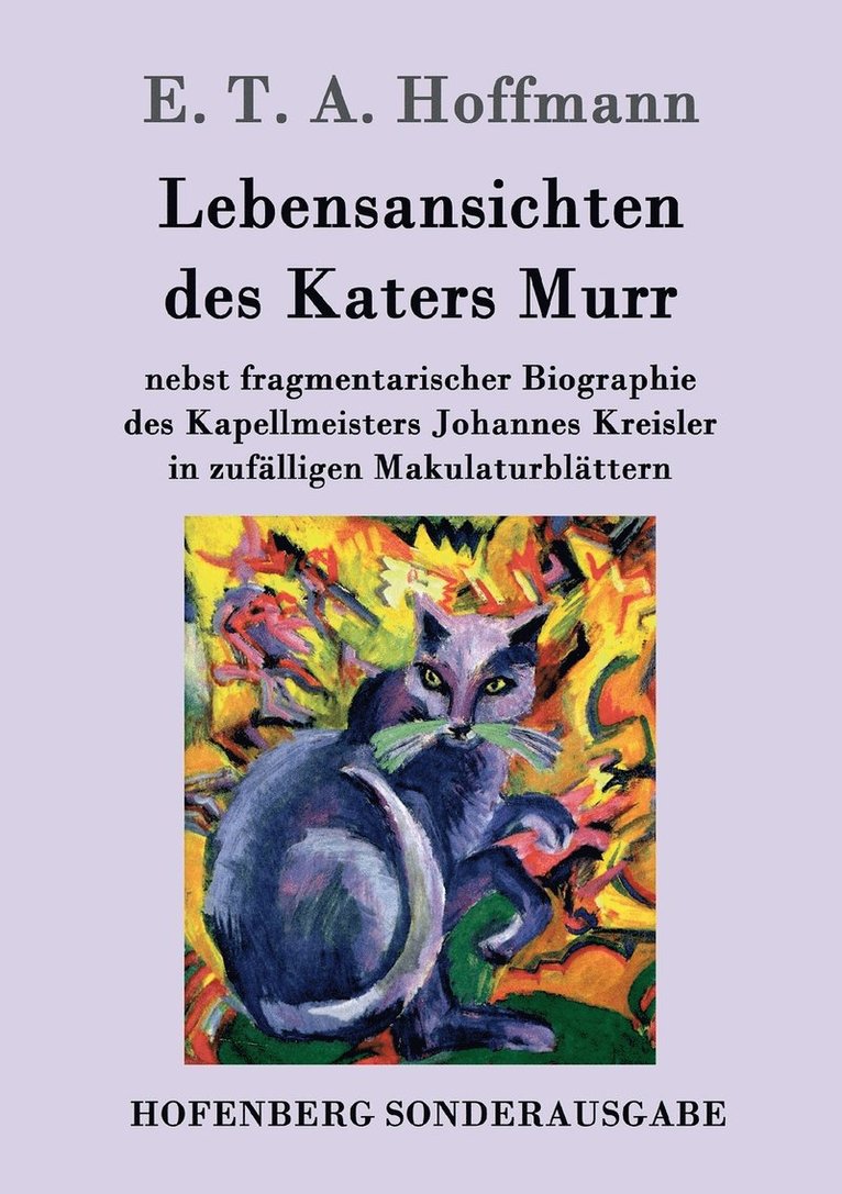 E T a Hoffmann - Lebensansichten des Katers Murr, Häftad