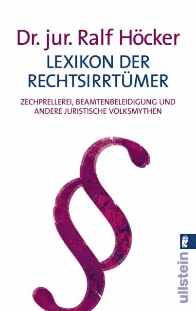 Ralf Hocker - Lexikon der Rechtsirrtümer, E-bok. Tillgänglighet: Lägg i varukorg