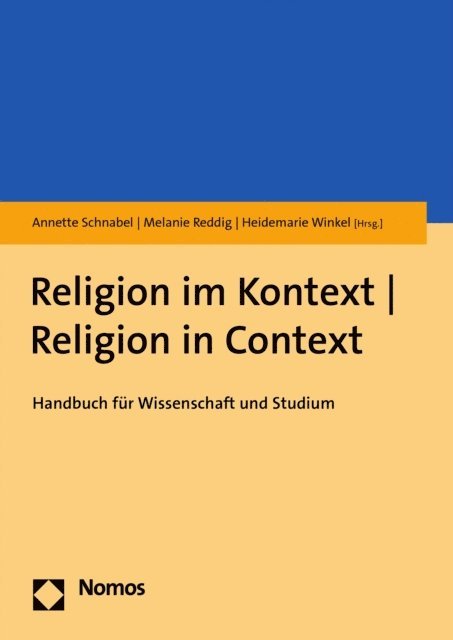 Heidemarie Winkel, Melanie Reddig, Annette Schnabel - Religion im Kontext | Religion in Context, E-bok
