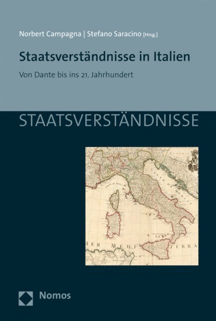 Stefano Saracino, Norbert Campagna - Staatsverständnisse in Italien, E-bok