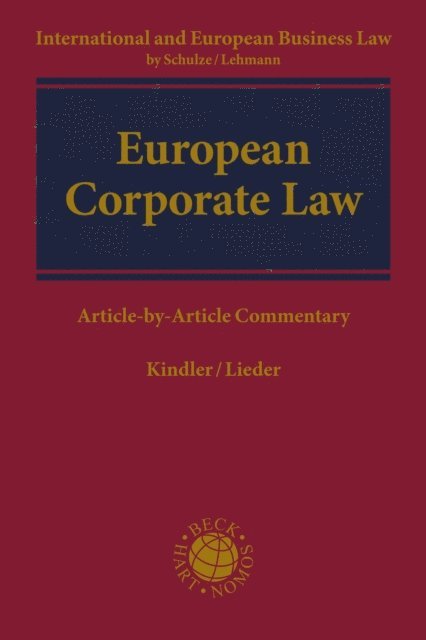 Jan Lieder, Peter Kindler - European Corporate Law, E-bok
