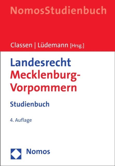 Claus Dieter Classen, Hans-Joachim Schutz - Landesrecht Mecklenburg-Vorpommern, E-bok
