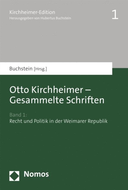 Hubertus Buchstein - Otto Kirchheimer - Gesammelte Schriften, E-bok