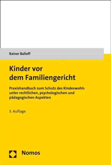 Rainer Balloff - Kinder vor dem Familiengericht, E-bok. Tillgänglighet: Lägg i varukorg