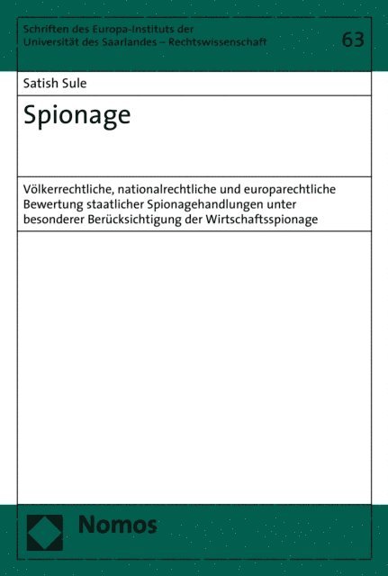 Satish Sule - Spionage, E-bok