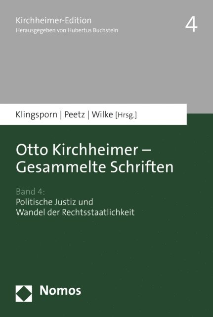 Christiane Wilke, Merete Peetz, Lisa Klingsporn - Otto Kirchheimer - Gesammelte Schriften, E-bok
