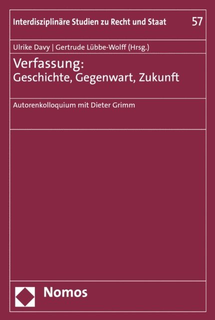 Gertrude Lubbe-Wolff, Ulrike Davy - Verfassung: Geschichte, Gegenwart, Zukunft, E-bok