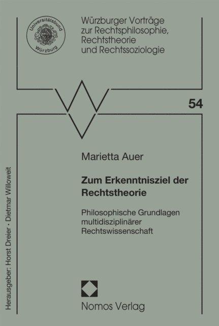 Marietta Auer - Zum Erkenntnisziel der Rechtstheorie, E-bok