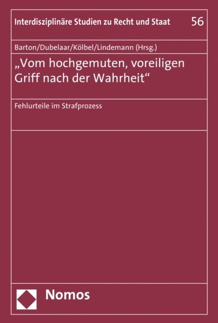Michael Lindemann, Ralf Kolbel, Marieke Dubelaar, Stephan Barton - 'Vom hochgemuten, voreiligen Griff nach der Wahrheit', E-bok